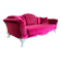 XL vintage fuchsia baroque armchair/sofa