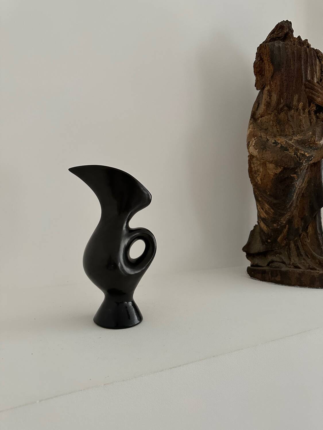 Midcentury ceramic zoomorphic pitcher