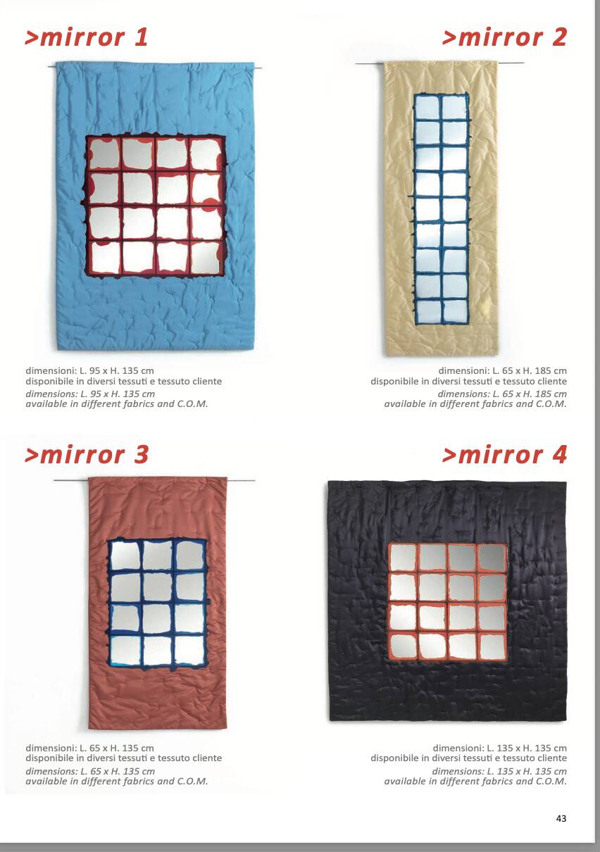 ‘Mirror 4"/ Mirror by Gaetano Pesce for Meritalia “Edizioni del Pesce” 2010