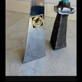Lot of brutalist candlesticks