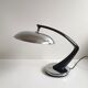 Mid century black and chrome 'Boomerang' lamp from Fase, Madrid, c.1960