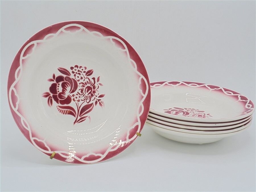 Série de 6 assiettes
