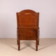 Chaise en chêne à lambris du début du 19e siècle