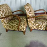 Pair of art deco armchairs