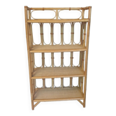 Rattan bookcase