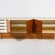 Mid-Century Modern Sideboard, Wood and Travertine, 1970s