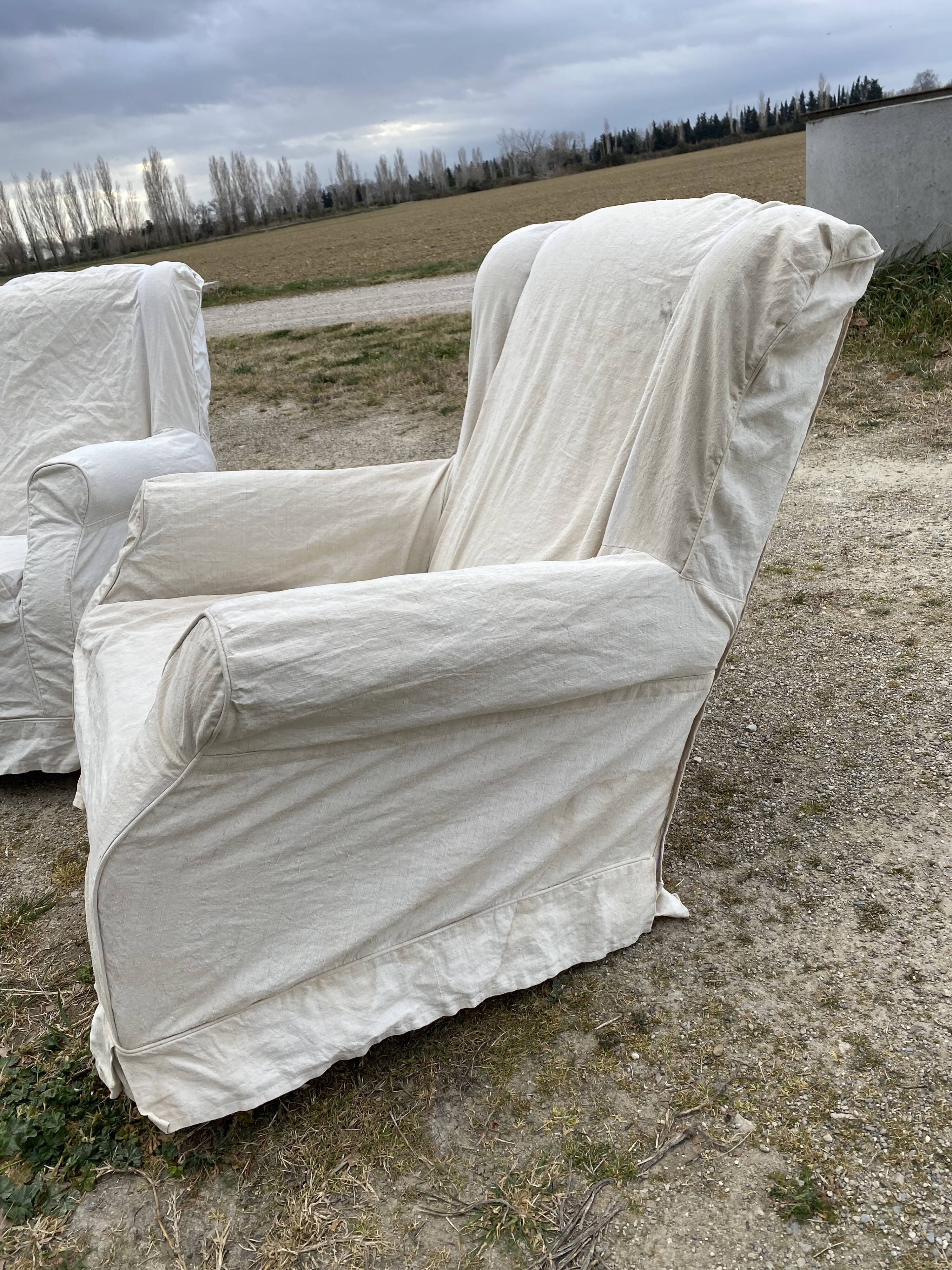 Pair of armchairs 1940 rocking-chair