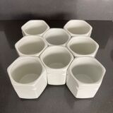 set of 8 jars yogurt porcelain Yalacta