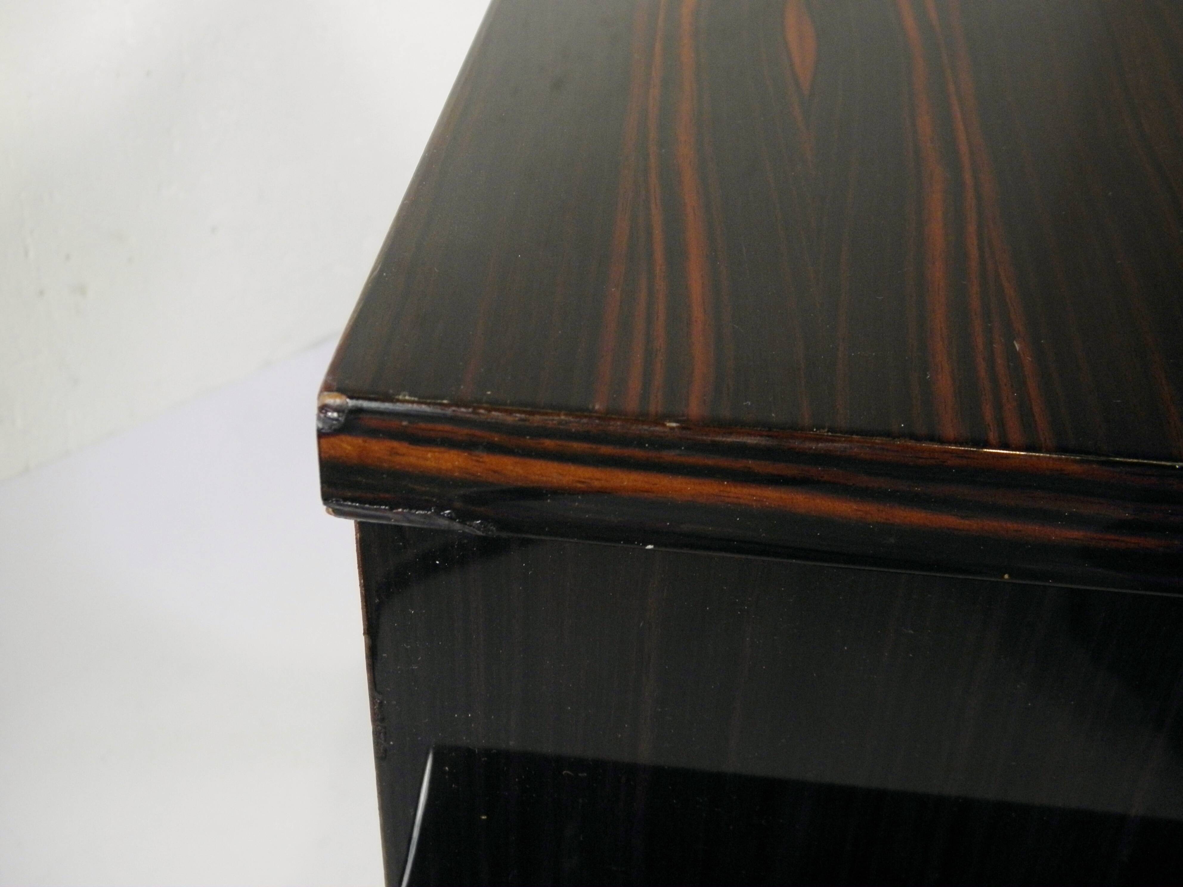 NIGHTSTAND in MACASSAR EBONY - 1960s