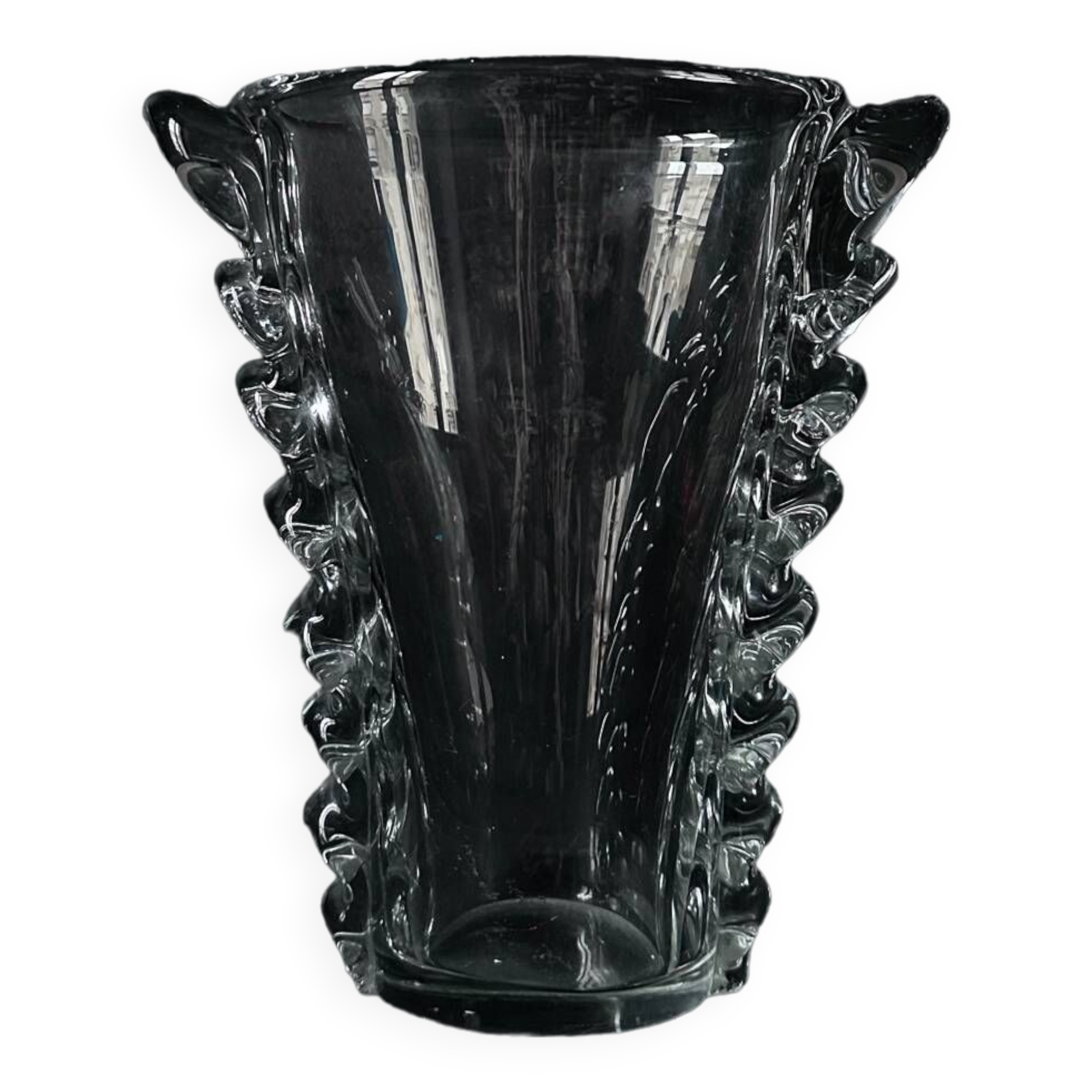 Large crystal vase