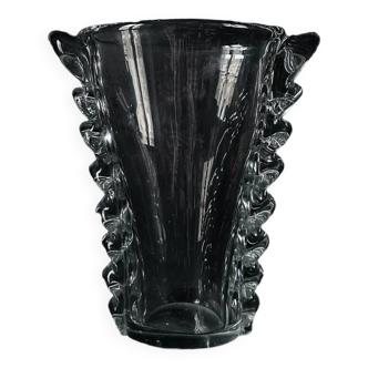 Large crystal vase