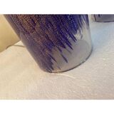 A Pair of 2000s Blue and Gold Table Lamp