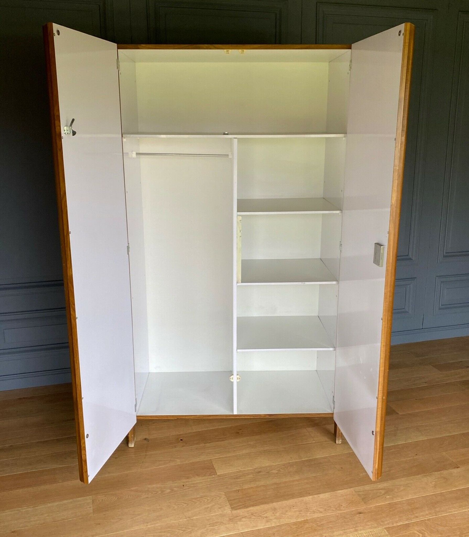 Wardrobe 1980 wood french work closet storage bedroom
