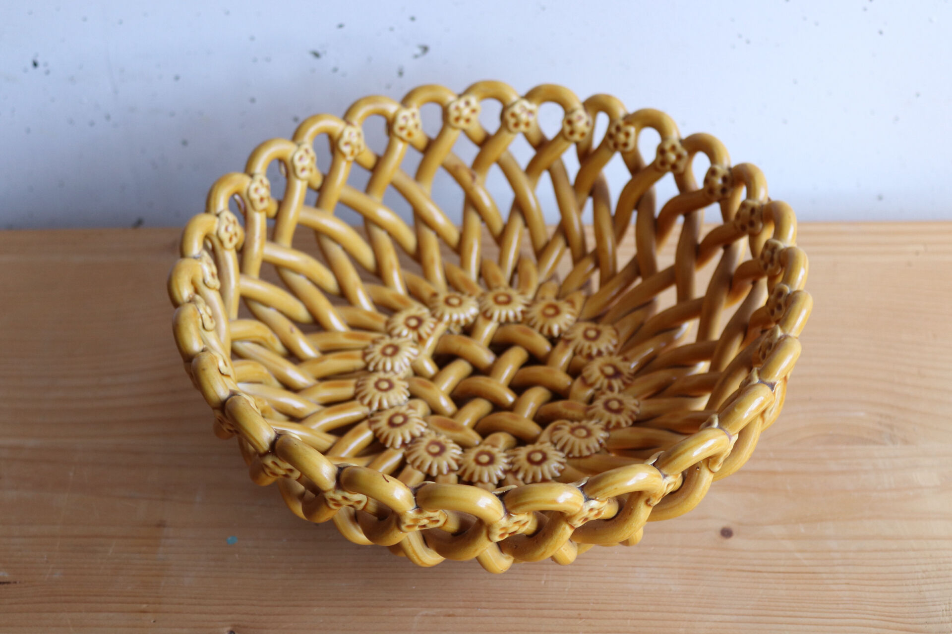 Openwork basket Pichon Uzès in woven ceramic