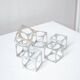 Set of 6 vintage aluminium napkin rings / egg cups by Pier