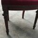 Suite de 6 chaises velours rouge Napoléon III