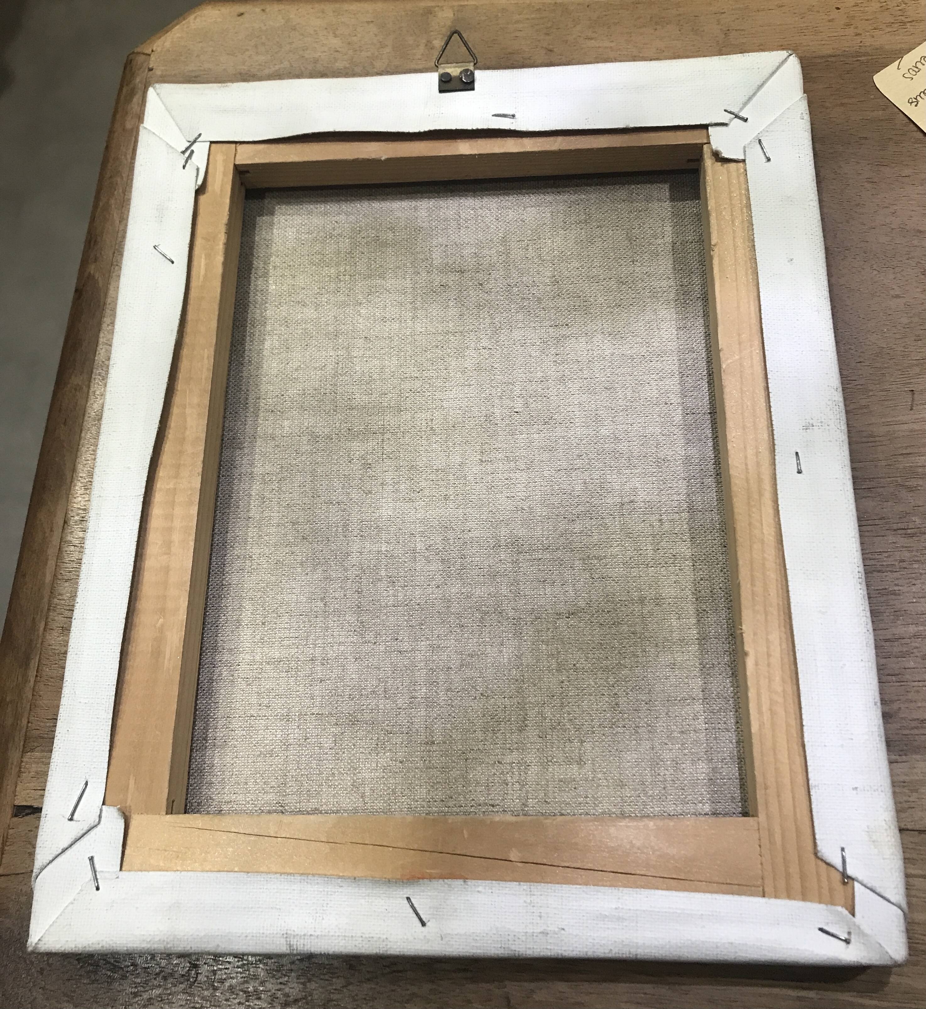 Small oil on canvas countryside landscape