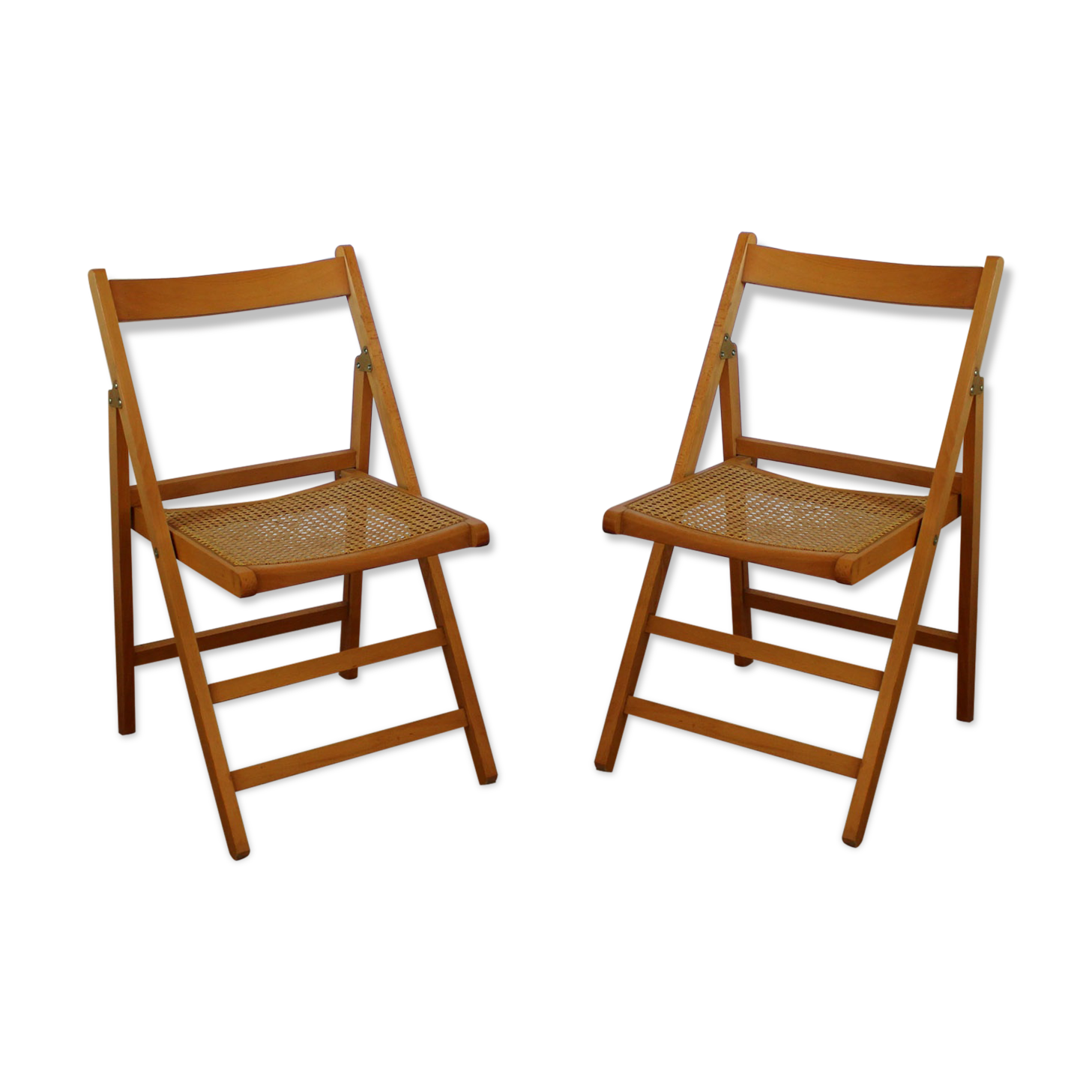 Pair of vintage folding chairs