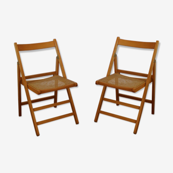 Pair of vintage folding chairs