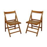 Pair of vintage folding chairs