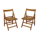 Pair of vintage folding chairs