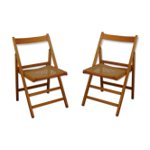 Pair of vintage folding chairs