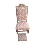 Chaise ancienne style Louis XIII