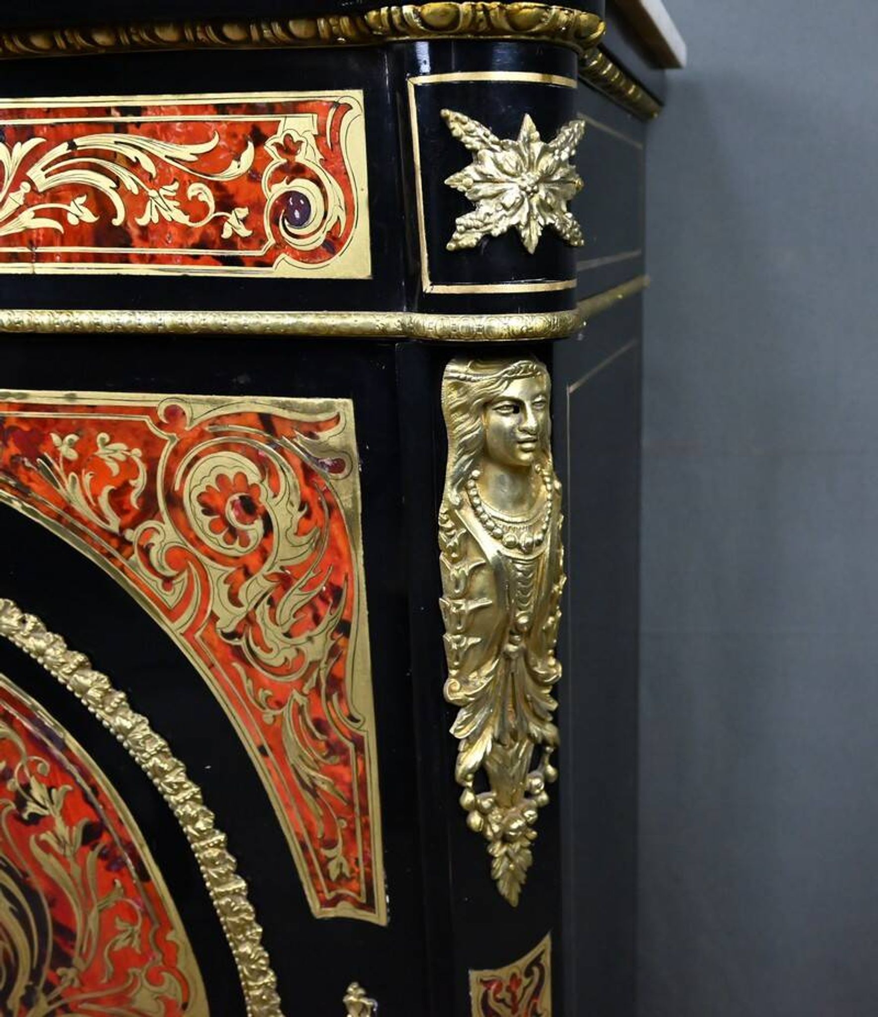 Boulle marquetry side table, Napoleon III period – mid 19th century
