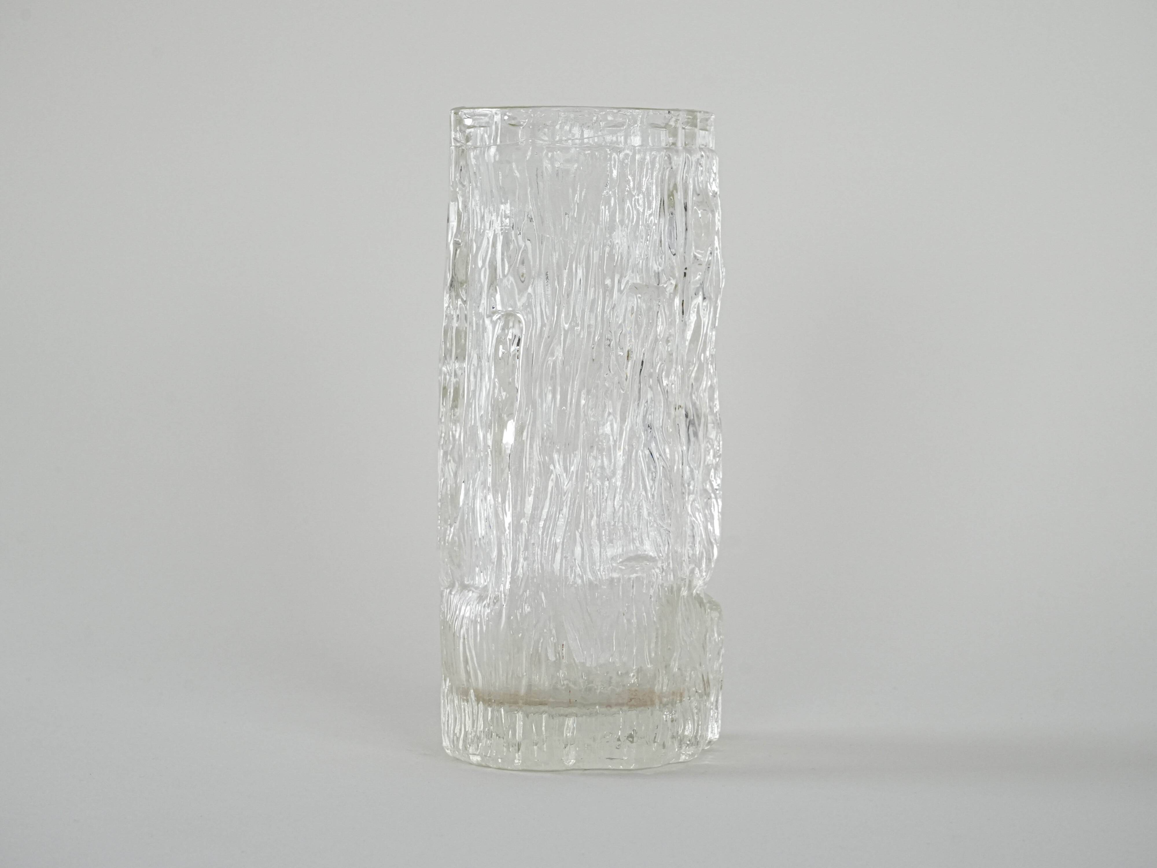 Vase en verre Avena par Tapio Wirkkala, Finlande années 1960