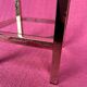 VINTAGE 1970 COFFEE TABLE SQUARE GOLD BRIGHT TUBE SQUARE 2 PLATTERS