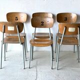 Chaises d'école, lot de 6