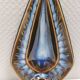 Søholm wall candlestick made of ceramic in blue colors 1960s