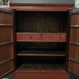 Burgundy Chinese cabinet