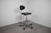 Adjustable chrome office chair on wheels, Czechoslovakia, 1980s
