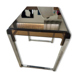 Small chrome-plated metal service