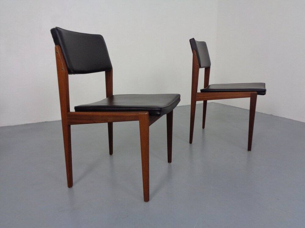 Set of Teak Dining Chairs Model 641P by Rudolf Glatzel for Thonet, 1960s