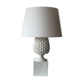 Lampe ananas en céramique blanche, 1970