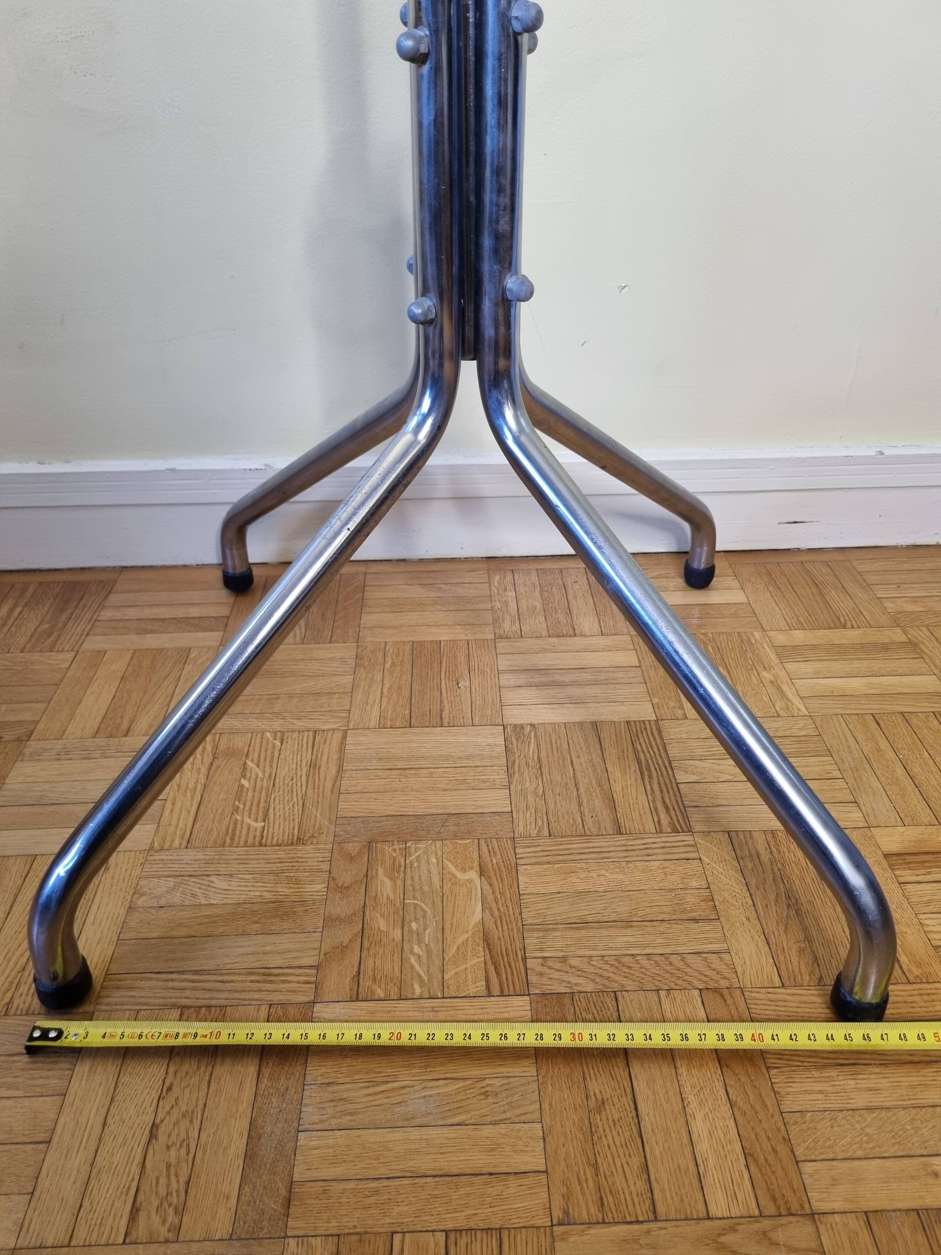 Vintage chrome metal coat rack, 1970s