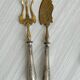 Set de 4 couverts de service anciens