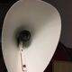 White metal and teak table lamp B54, Hans Agne Jakobsson 1950s Sweden
