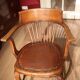 Set of 2 oak office chairs