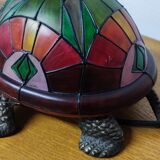Turtle lamp in glass paste.