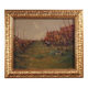 20th-century Italian landscape painting The Vineyard in Druento