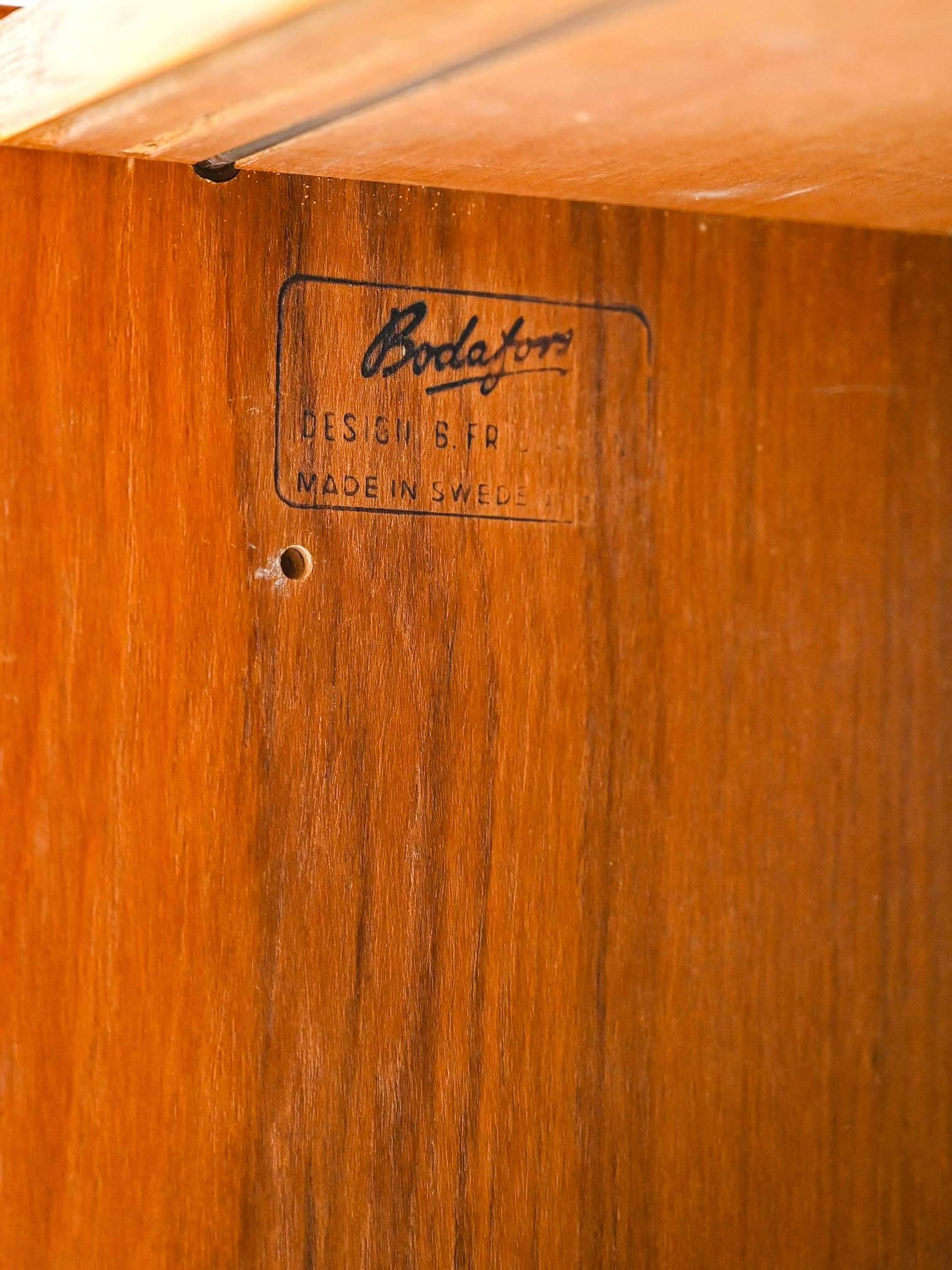 1960s Scandinavian Teak Bookcase by B. Fridhagen for Bodafors