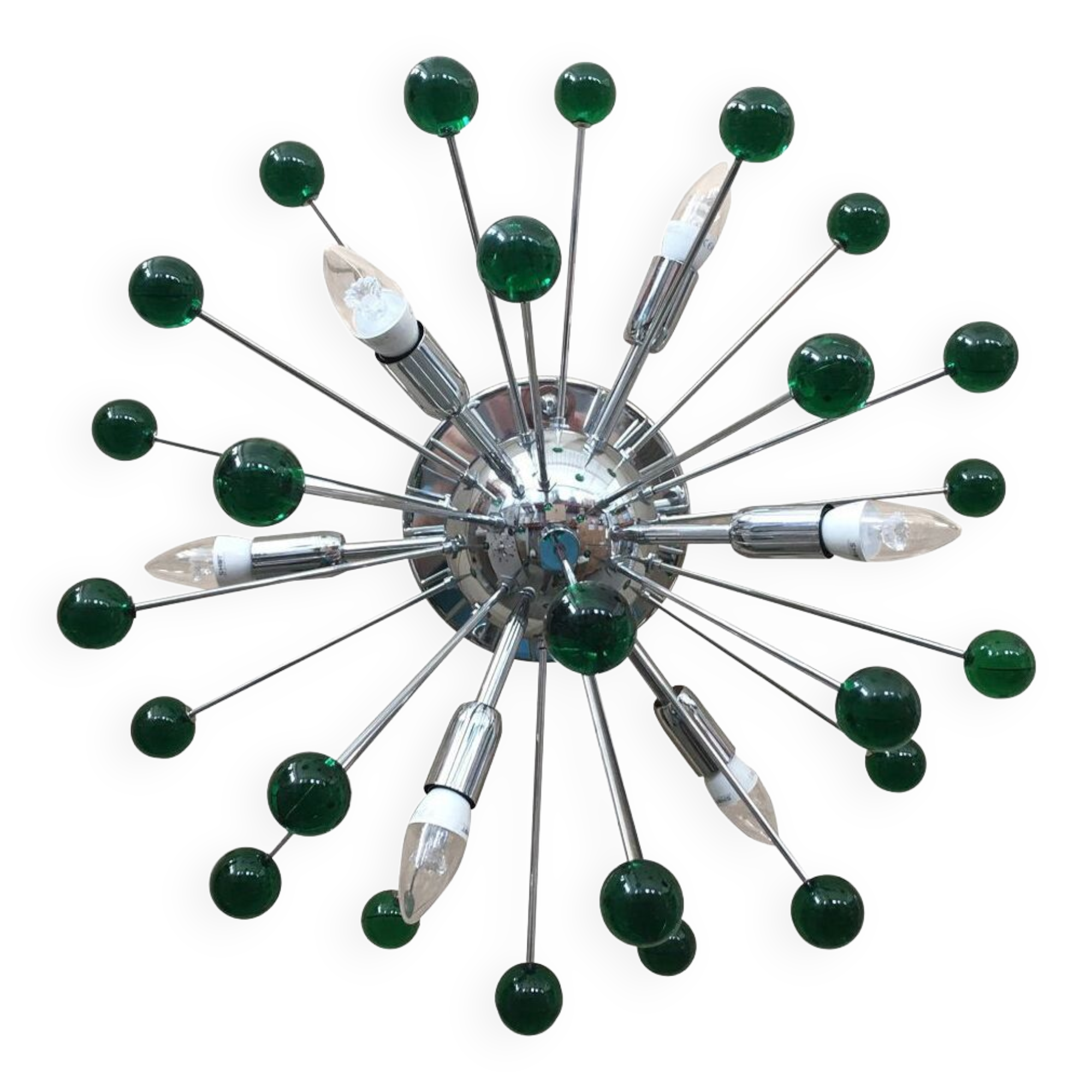 Plafonnier en verre de Murano