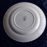 Round dish in earthenware the almond tree 8996 pink pink pattern diam 27.5 cm