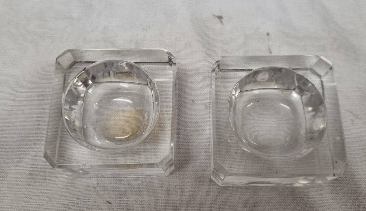 Salerons en cristal de 1970