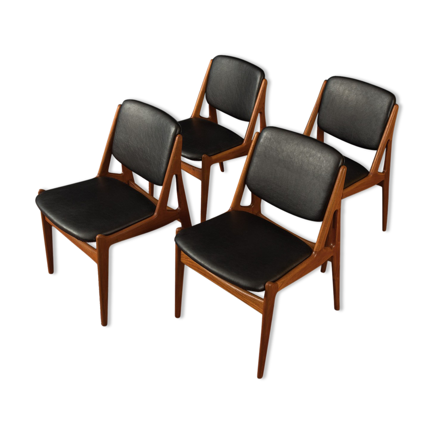 1960s dining chairs, Arne Vodder