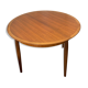 Scandinavian teak table with butterfly extension 60s