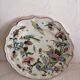 Old earthenware plate of Gien, cornucopia décor